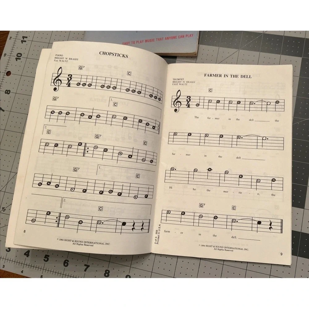 A-B-C Music for Beginners KEYBOARD LOT SESAME STREET and SONGS for CHILDREN Book